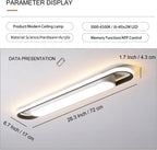 Naroume Dimmable LED Ceiling Light Modern Linear Lamp