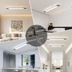 Naroume Dimmable LED Ceiling Light Modern Linear Lamp