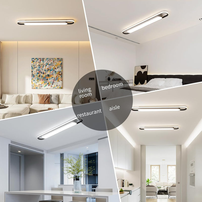 LED Ceiling Light Modern Linear Lamp 92CM Smart