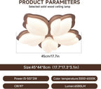 Naroume Smart Dimmable LED Ceiling Light 6580lm 5-Light