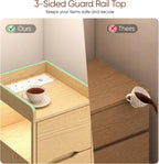 Narrow 30CM Bedside Table with Charging Station Sensor