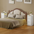 Narrow 30CM Bedside Table with Charging Station Sensor