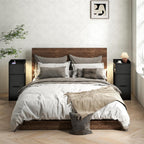 Narrow 30CM Bedside Table with Charging Station Sensor