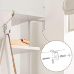 Narrow 9-Tier Tall Shoe Rack Wooden Storage Organiser