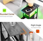 Narrow Bedside Table Slim Side for Bedroom (Set of 2)