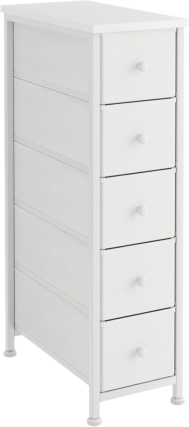 Narrow Chest of Drawers 24CM Wide 5 Drawer