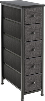 Narrow Chest of Drawers 24CM Wide 5 Drawer