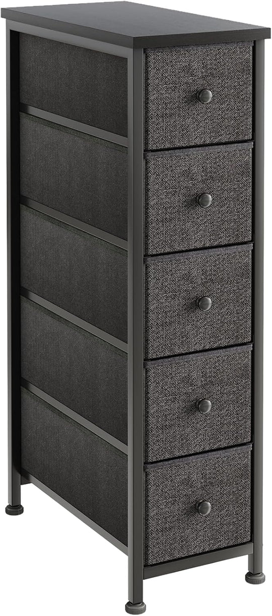 Narrow Chest of Drawers 24CM Wide 5 Drawer