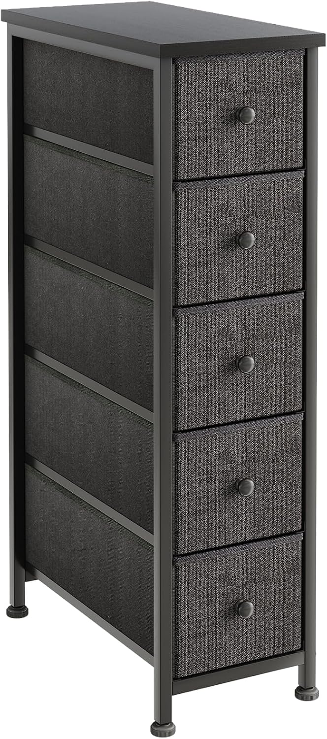 Narrow Chest of Drawers 24CM Wide 5 Drawer