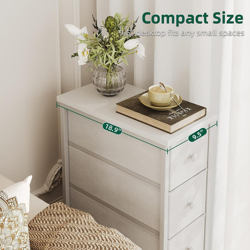 Narrow Chest of Drawers 24CM Wide 5 Drawer