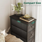 Narrow Chest of Drawers 24CM Wide 5 Drawer