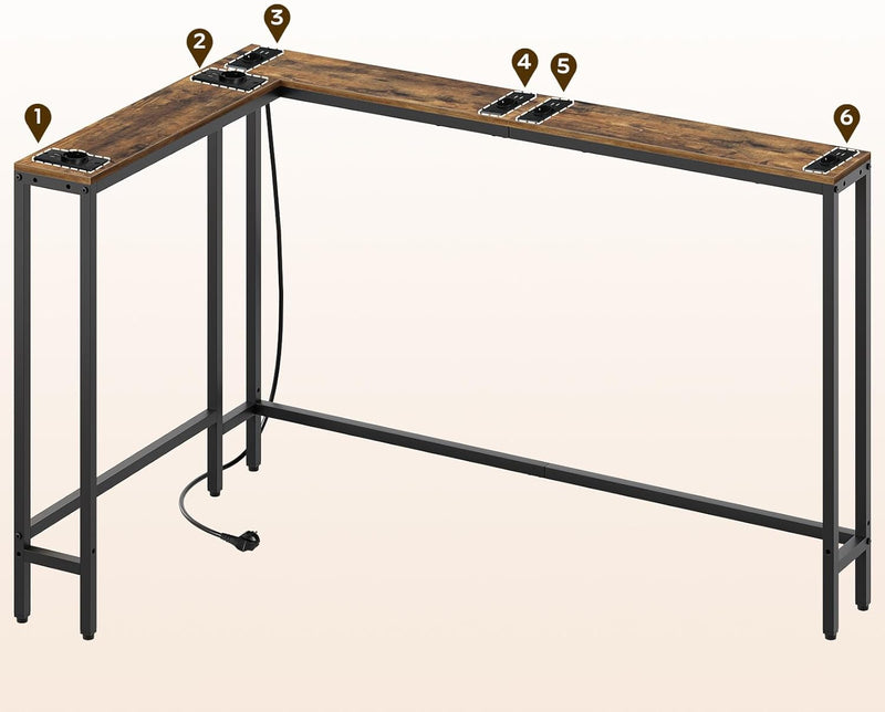 Narrow Console Table Entrance 15CM Wide Hallway 1ac