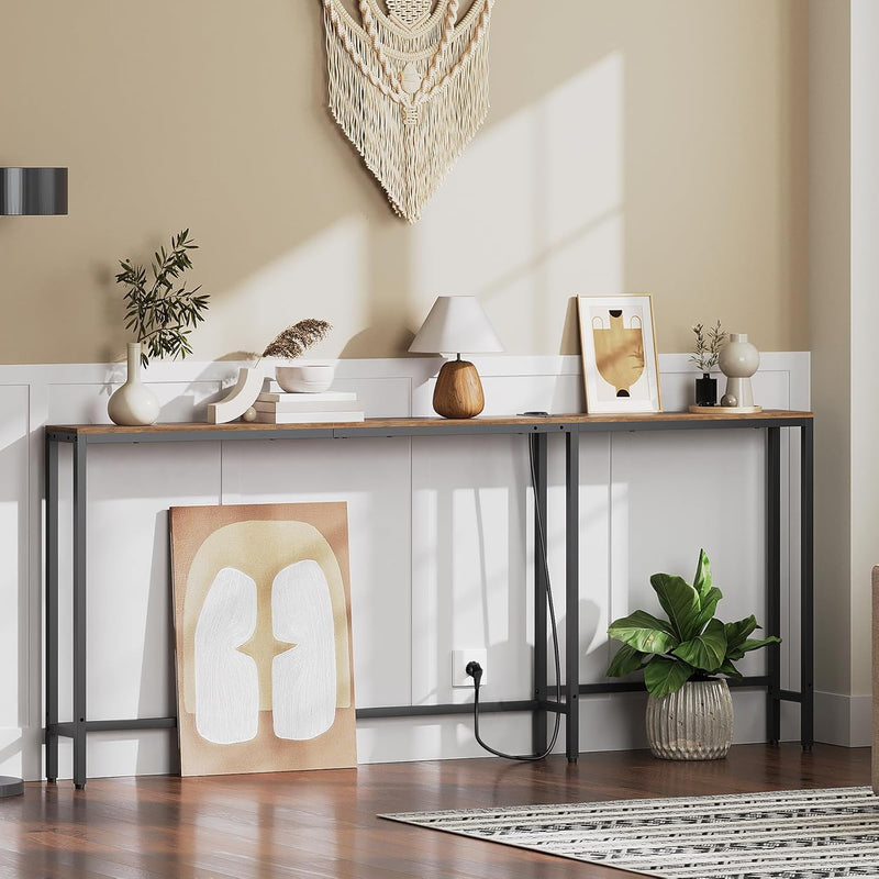 Narrow Console Table Entrance 15CM Wide Hallway 1ac