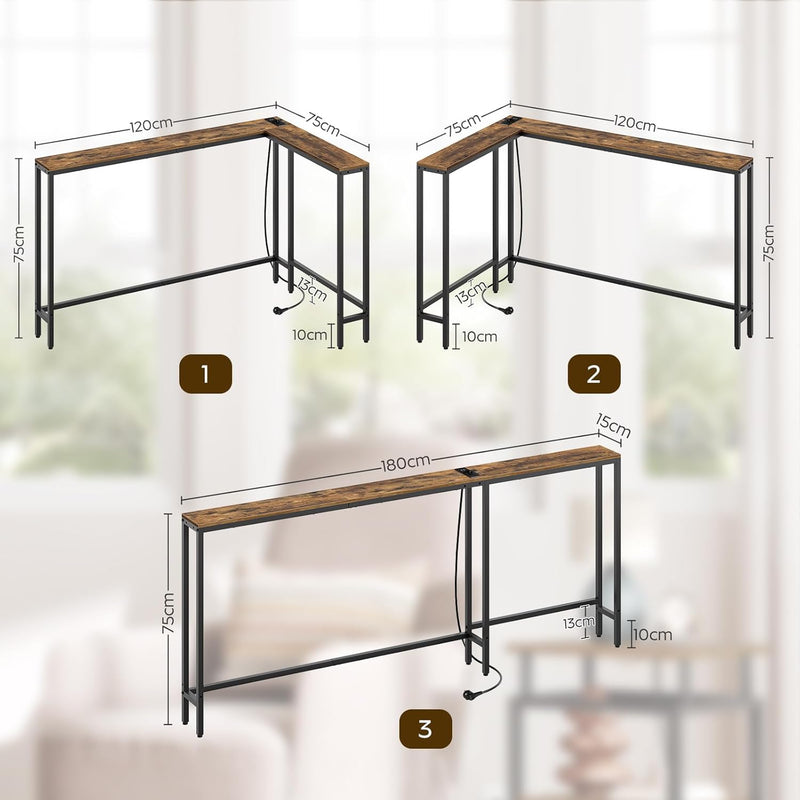 Narrow Console Table Entrance 15CM Wide Hallway 1ac