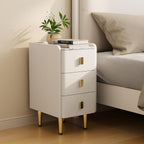 Narrow Nightstand Side Table with 3 Drawers Bedside