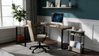 Narrow Side Table with Storage Shelf 3 Tier
