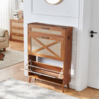 Narrow Slim Shoe Rack Storage Cabinet
