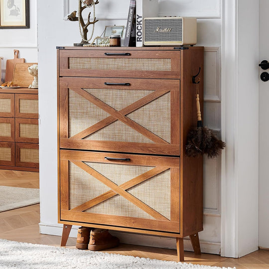 Narrow Slim Shoe Rack Storage Cabinet