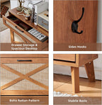 Narrow Slim Shoe Rack Storage Cabinet