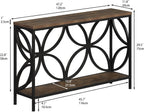 Narrow Sofa Table Industrial Modern Behind Couch Entry
