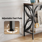 Narrow Sofa Table Industrial Modern Behind Couch Entry