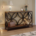 Narrow Sofa Table Industrial Modern Behind Couch Entry