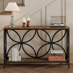 Narrow Sofa Table Industrial Modern Behind Couch Entry