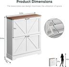 Shoe Cabinet Storage for Entryway with 2 Flip