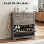 Shoe Cabinet Storage for Entryway with 2 Flip