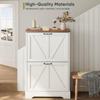 Shoe Cabinet Storage for Entryway with 2 Flip