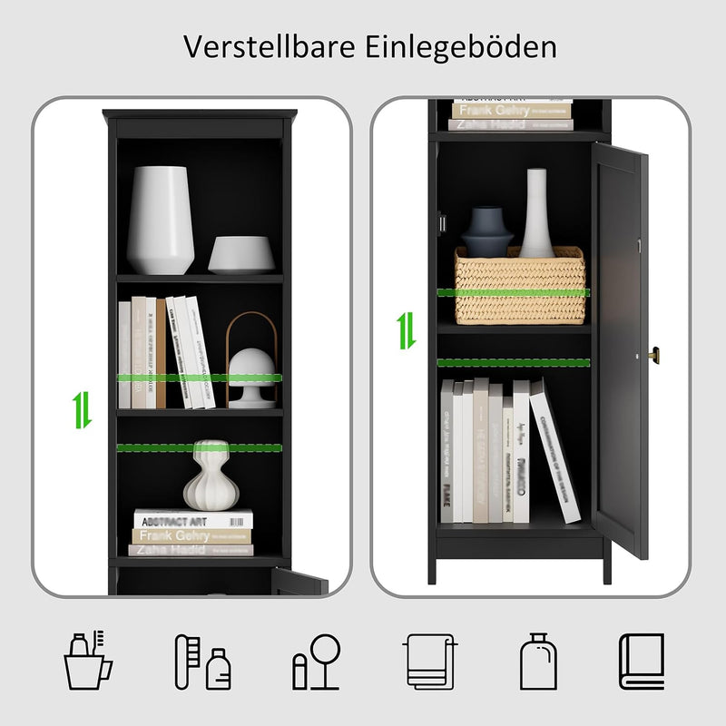 Narrow Tall Bathroom Storage Cabinet