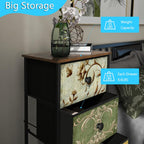 Narrow Tall Chest of Drawers 5 Fabric Drawer