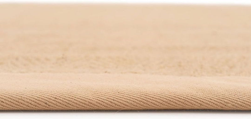 Natural Cotton Border Herringbone Jute Runner Rug Non