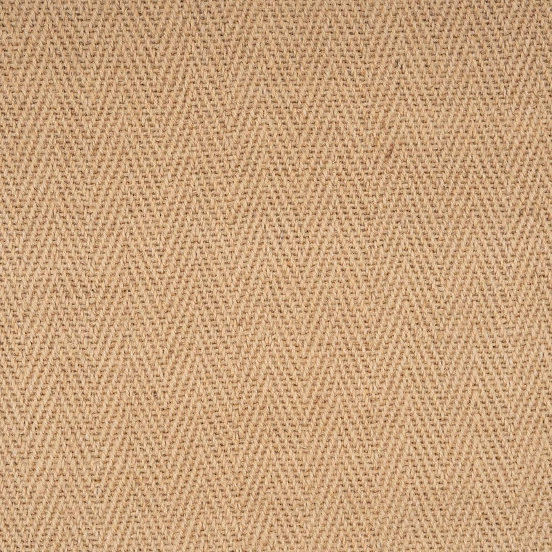 Natural Cotton Border Herringbone Jute Runner Rug Non