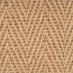 Cotton Border Herringbone Jute Runner Rug Non Slip
