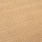 Cotton Border Herringbone Jute Runner Rug Non Slip