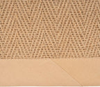 Cotton Border Herringbone Jute Runner Rug Non Slip