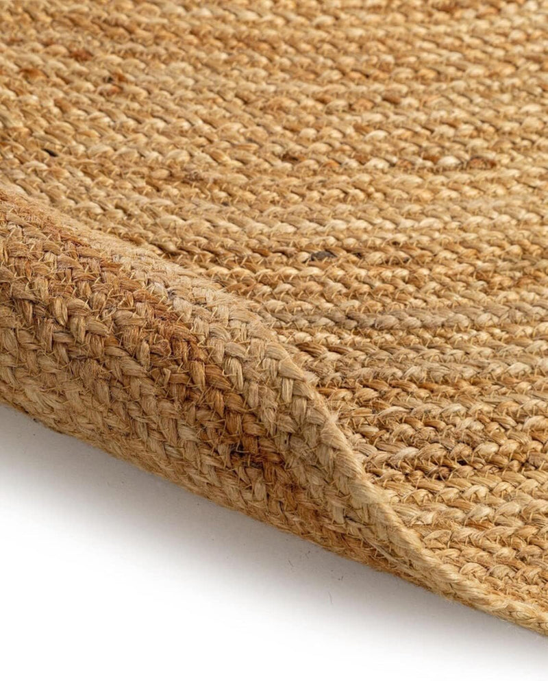 Natural Handwoven Braided Jute Area Rug