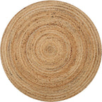 Natural Handwoven Braided Jute Area Rug