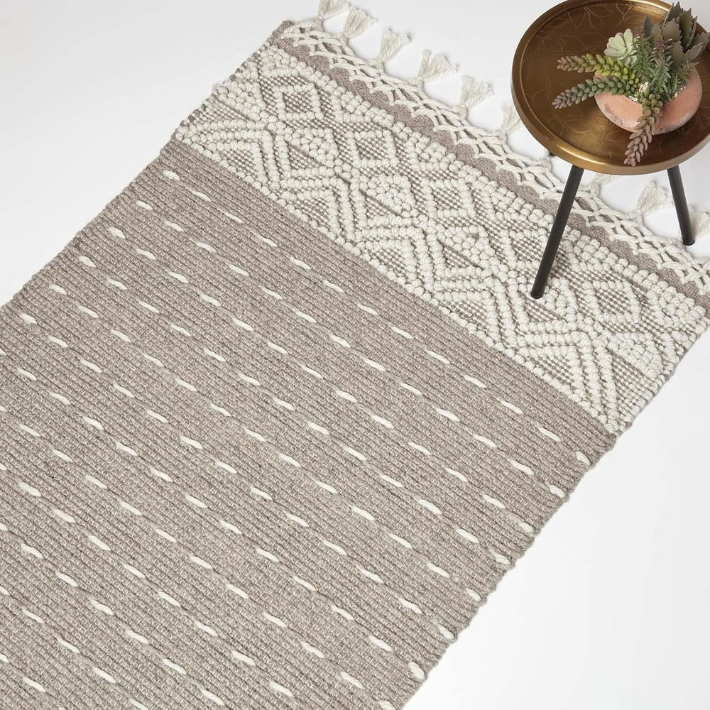 Natural Handwoven Kilim Rug 160 X 230CM