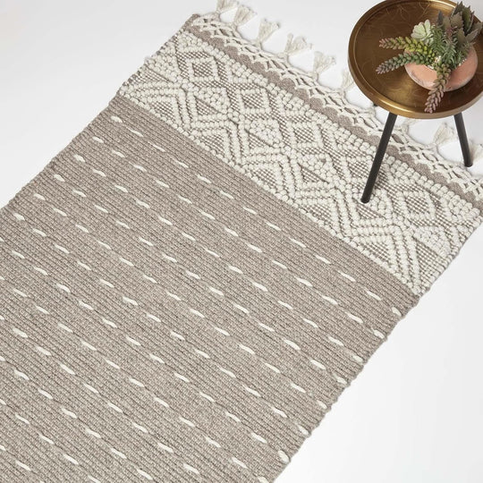 Natural Handwoven Kilim Rug 160 X 230CM