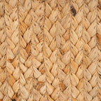 Natural Herringbone Cotton Border Jute Area Rug Soft