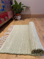 Natural Hush Soft Cotton Rug in Muted Hand