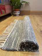 Natural Hush Soft Cotton Rug in Muted Hand
