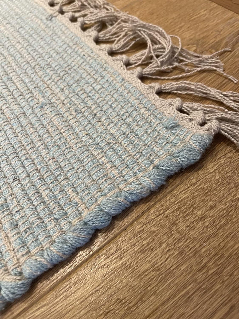 Natural Hush Soft Cotton Rug in Muted Hand