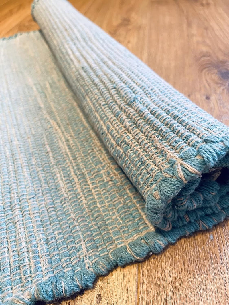 Natural Hush Soft Cotton Rug in Muted Hand