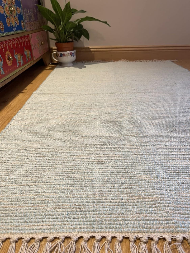 Natural Hush Soft Cotton Rug in Muted Hand