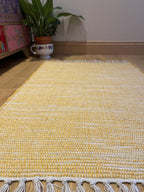 Natural Hush Soft Cotton Rug in Muted Hand