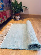 Natural Hush Soft Cotton Rug in Muted Hand