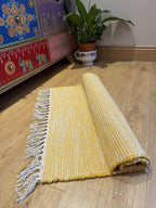 Natural Hush Soft Cotton Rug in Muted Hand